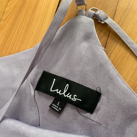 Savona Lavender Satin Midi Dress - Picture 6 of 8